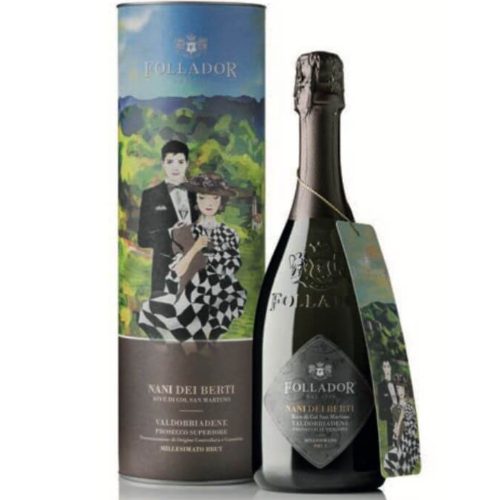 Follador Nani Dei Berti Prosecco Superiore Valdobbiadene DOCG Brut 0,75l DÍSZDOBOZBAN