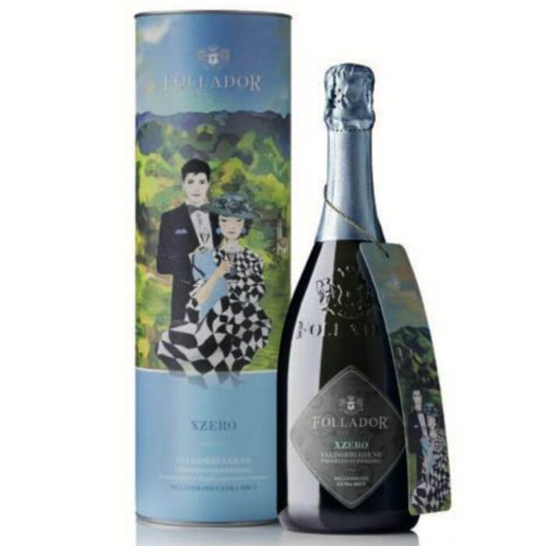 Follador XZERO Prosecco Superiore Valdobbiadene Millesimato DOCG Extra Brut 0,75l DÍSZDOBOZBAN